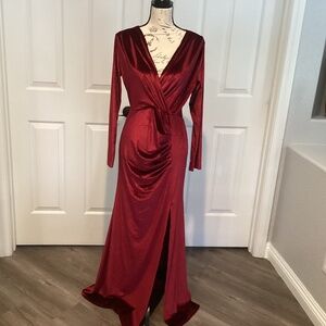Babalet Women Formal Dress, Size Medium, Color Red